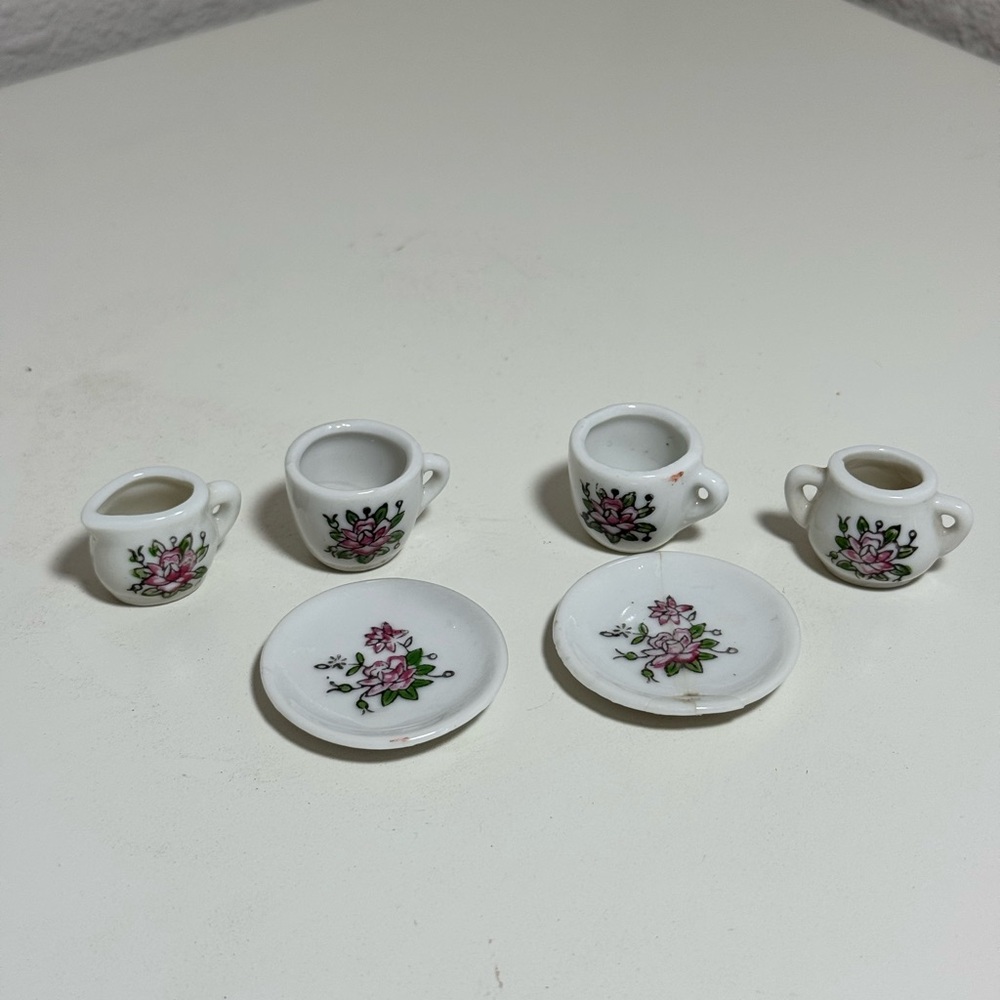 Floral Miniature Tea Set